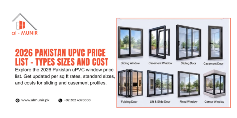 2026 Pakistan uPVC Window Price List - Types, Sizes, and Costs